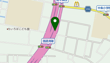 津幡バイパス 南中条IC 下り 入口の地図画像