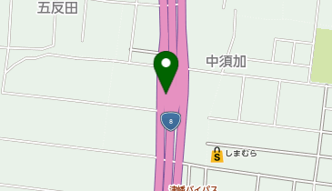 津幡バイパス 中須加IC 上り 出口の地図画像