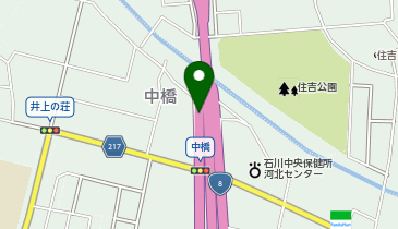 津幡バイパス 中橋IC 上り 入口の地図画像