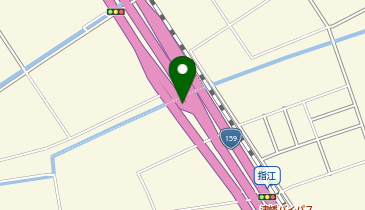 津幡バイパス 狩鹿野IC 上り 出口の地図画像