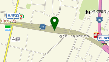 月浦白尾インターチェンジ連絡道路 白尾東IC 上り 出口の地図画像