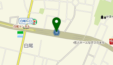 月浦白尾インターチェンジ連絡道路 白尾東IC 下り 入口の地図画像