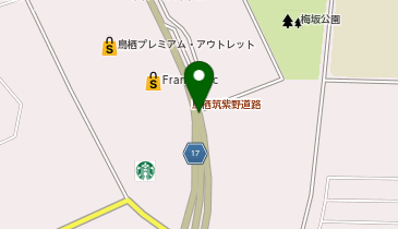 鳥栖筑紫野道路 柚比IC 上り 出口の地図画像