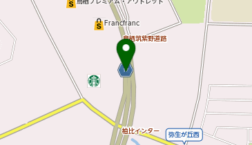 鳥栖筑紫野道路 柚比IC 下り 入口の地図画像