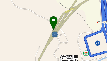 鳥栖筑紫野道路 飯塚方面出口 下り 出口の地図画像