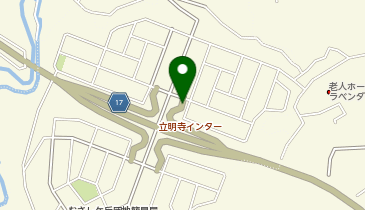 鳥栖筑紫野道路 立明寺IC(むさしヶ丘団地) 上り 入口の地図画像