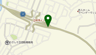 鳥栖筑紫野道路 立明寺IC(むさしヶ丘団地) 下り 出口の地図画像