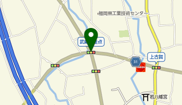 鳥栖筑紫野道路 武蔵交差点 上り 入口の地図画像