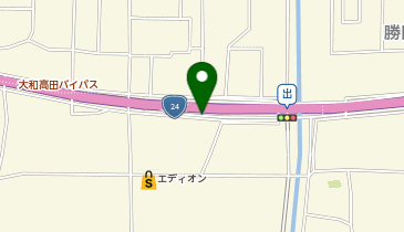 大和高田バイパス 勝目 上り 入口の地図画像