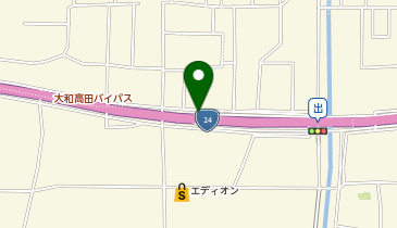 大和高田バイパス 勝目 下り 出口の地図画像