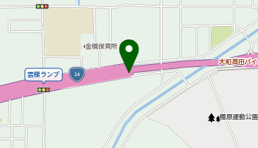 大和高田バイパス 雲梯 上り 出口の地図画像