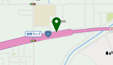 大和高田バイパス 雲梯 下り 入口の地図画像