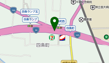 大和高田バイパス 四条 上り 入口の地図画像