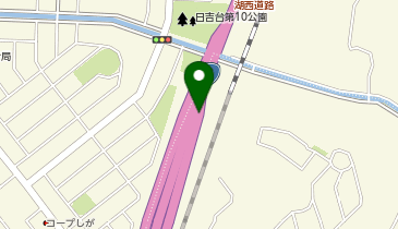 湖西道路 坂本北IC 下り 出口の地図画像