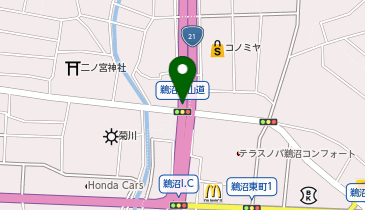 坂祝バイパス 鵜沼中山道交差点 上り 入口の地図画像