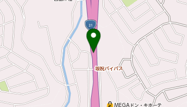 坂祝バイパス 鵜沼北IC 上り 出口の地図画像