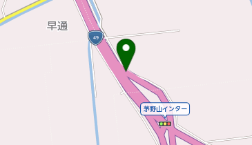 亀田バイパス 茅野山IC 上り 出口の地図画像