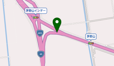 亀田バイパス 茅野山IC 下り 出口の地図画像