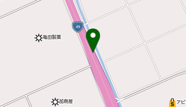 亀田バイパス 鵜ノ子IC 上り 出口の地図画像