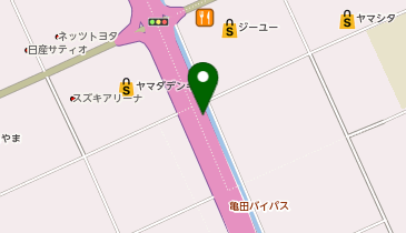 亀田バイパス 鵜ノ子IC 上り 入口の地図画像