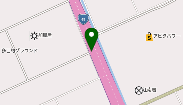 亀田バイパス 鵜ノ子IC 下り 入口の地図画像