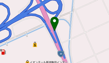 亀田バイパス 新潟亀田IC 上り 入口の地図画像