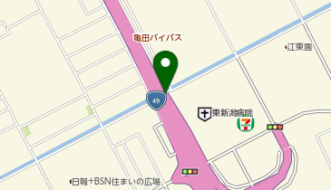 亀田バイパス 姥ヶ山IC 上り 出口の地図画像