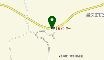 岡山ブルーライン 一本松IC(交差点) 上り 入口の地図画像