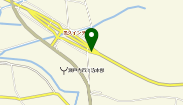 岡山ブルーライン 邑久IC 上り 出口の地図画像