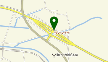 岡山ブルーライン 邑久IC 下り 入口の地図画像