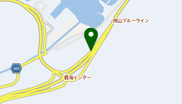 岡山ブルーライン 鶴海IC 下り 入口の地図画像