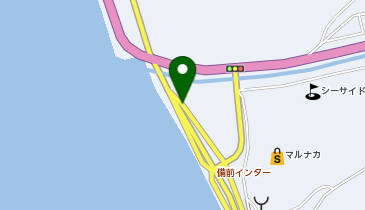 岡山ブルーライン 備前IC 上り 出口の地図画像