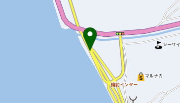 岡山ブルーライン 備前IC 下り 入口の地図画像