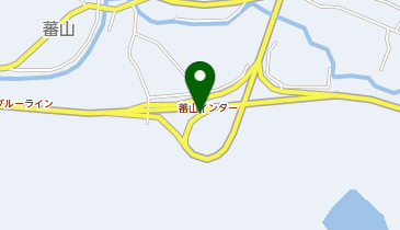 岡山ブルーライン 蕃山IC 上り 出口の地図画像