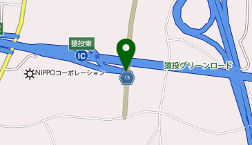 猿投グリーンロード 猿投東IC 下り 入口の地図画像