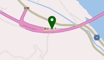 高知西バイパス 鎌田IC 上り 入口の地図画像