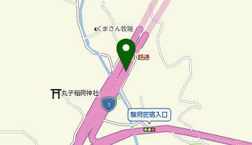 静清バイパス 丸子IC 下り 出口の地図画像