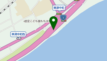 静清バイパス 興津IC 下り 入口の地図画像