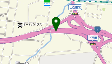 沼津バイパス 上石田IC 下り 入口の地図画像