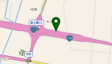 沼津バイパス 富士東IC 上り 入口の地図画像