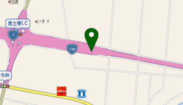 沼津バイパス 富士東IC 下り 出口の地図画像