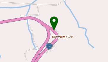 高知自動車道(無料区間) 四万十町西IC 下り 入口の地図画像