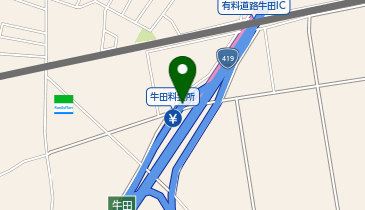 衣浦豊田道路 牛田IC 上り 入口の地図画像