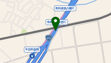 衣浦豊田道路 牛田IC 下り 出口の地図画像