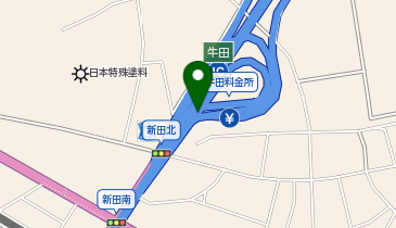 衣浦豊田道路 牛田IC 下り 入口の地図画像