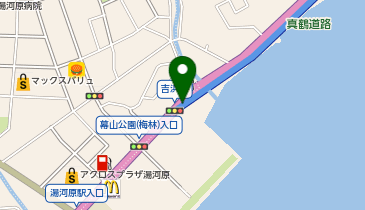 真鶴道路(真鶴ブルーライン) 吉浜橋交差点 上り 出口の地図画像