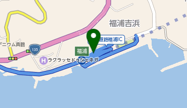 真鶴道路(真鶴ブルーライン) 福浦IC 下り 入口の地図画像