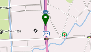 富士宮道路 外神IC 上り 出口の地図画像