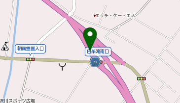 富士宮道路 上井出IC 下り 入口の地図画像