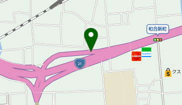 岐大バイパス 和合IC 上り 入口の地図画像